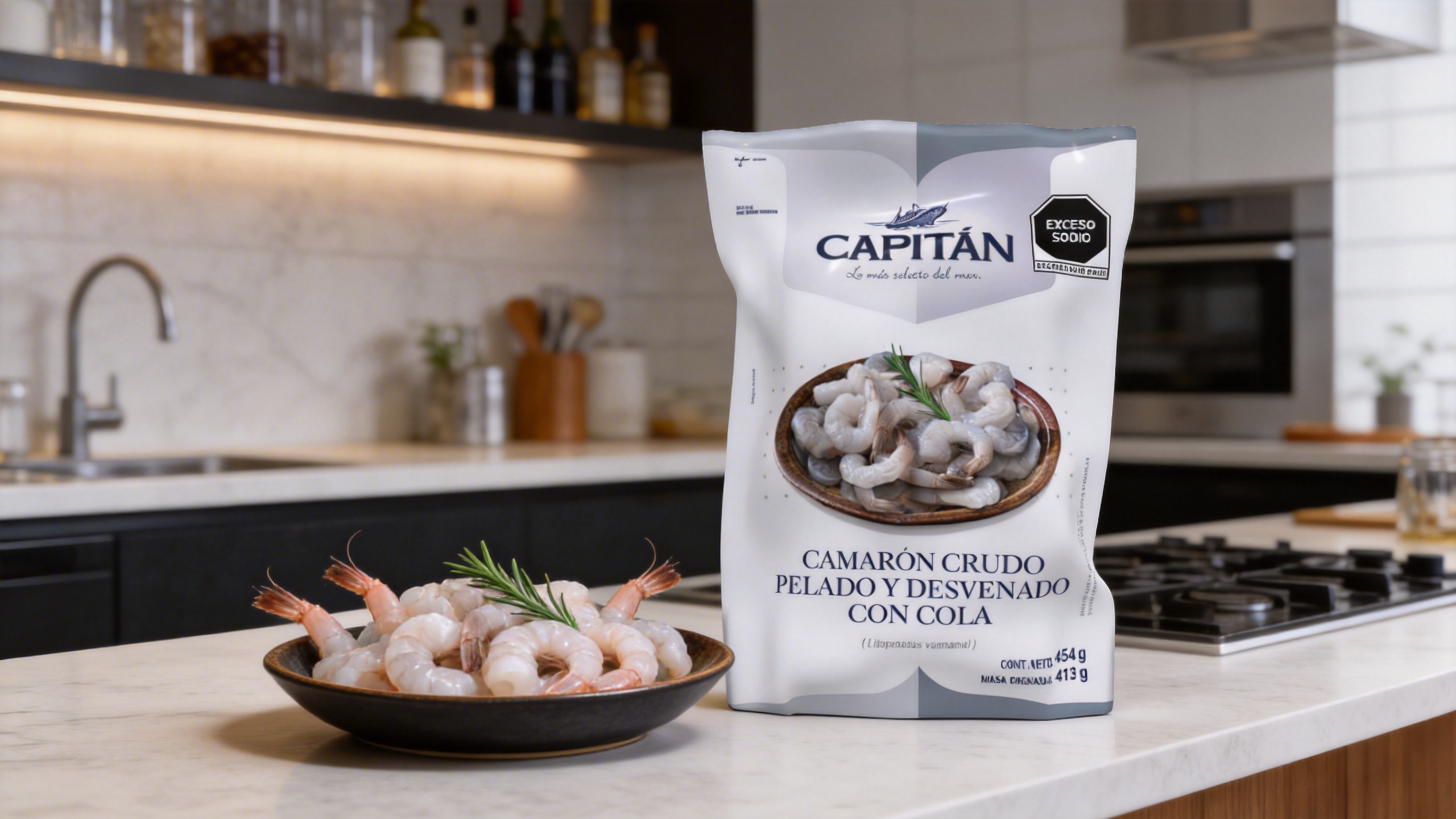 Camarón Crudo Pelado con Cola — Capitán