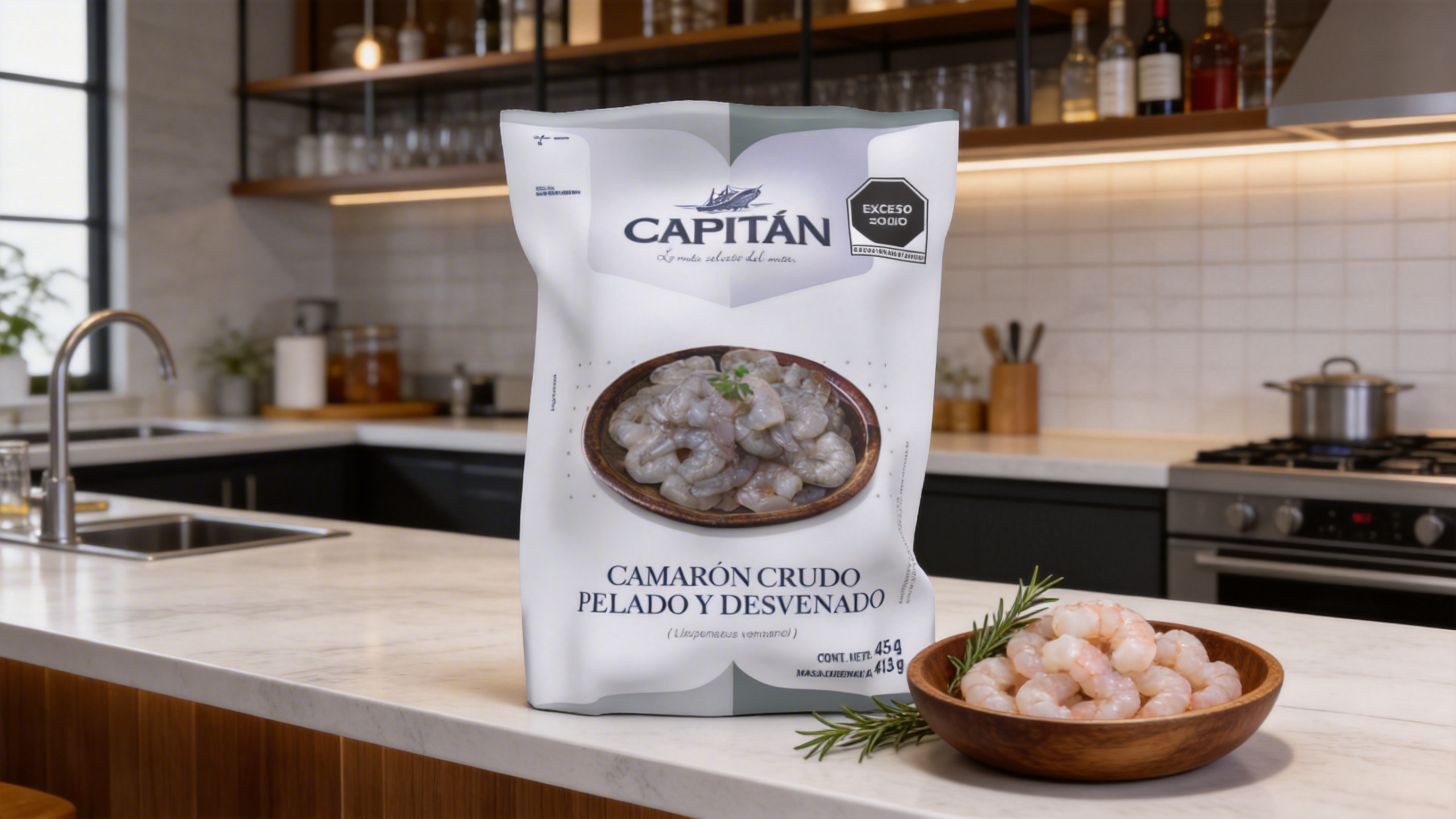 Camarón Crudo Pelado y Desvenado — Capitán