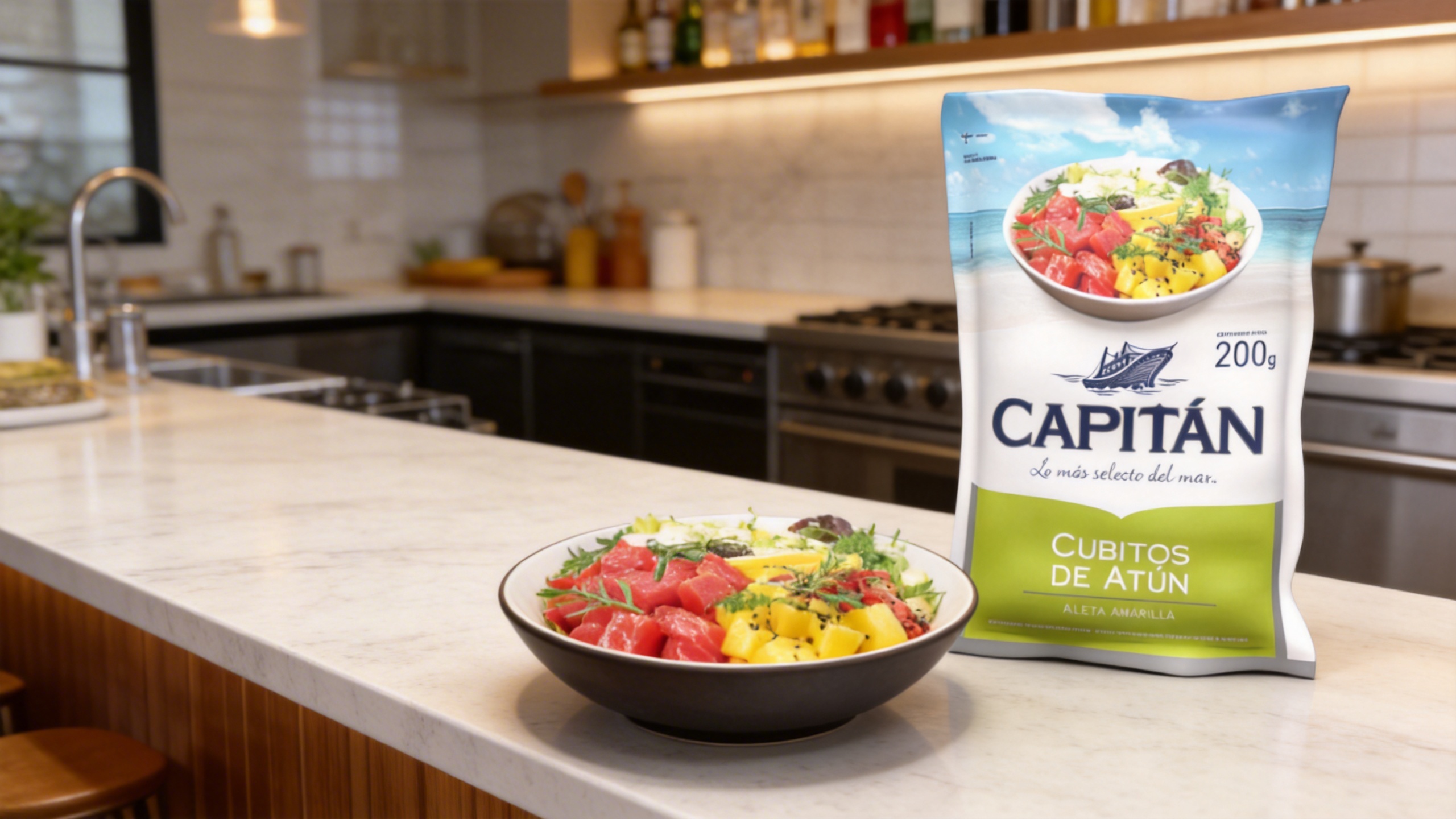 Cubitos de Atún Aleta Amarilla — Capitán