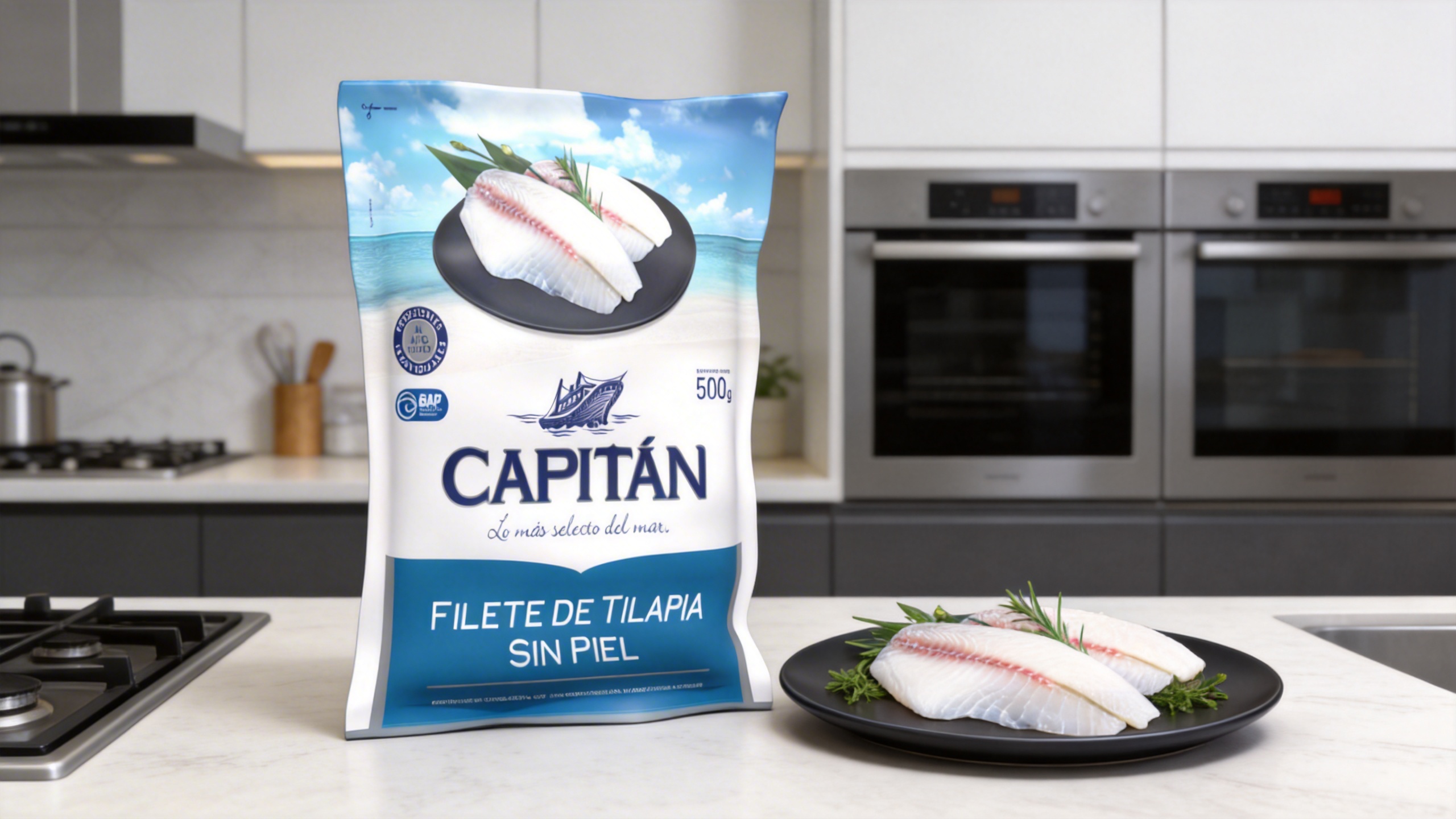 Filete de Tilapia sin Piel — Capitán