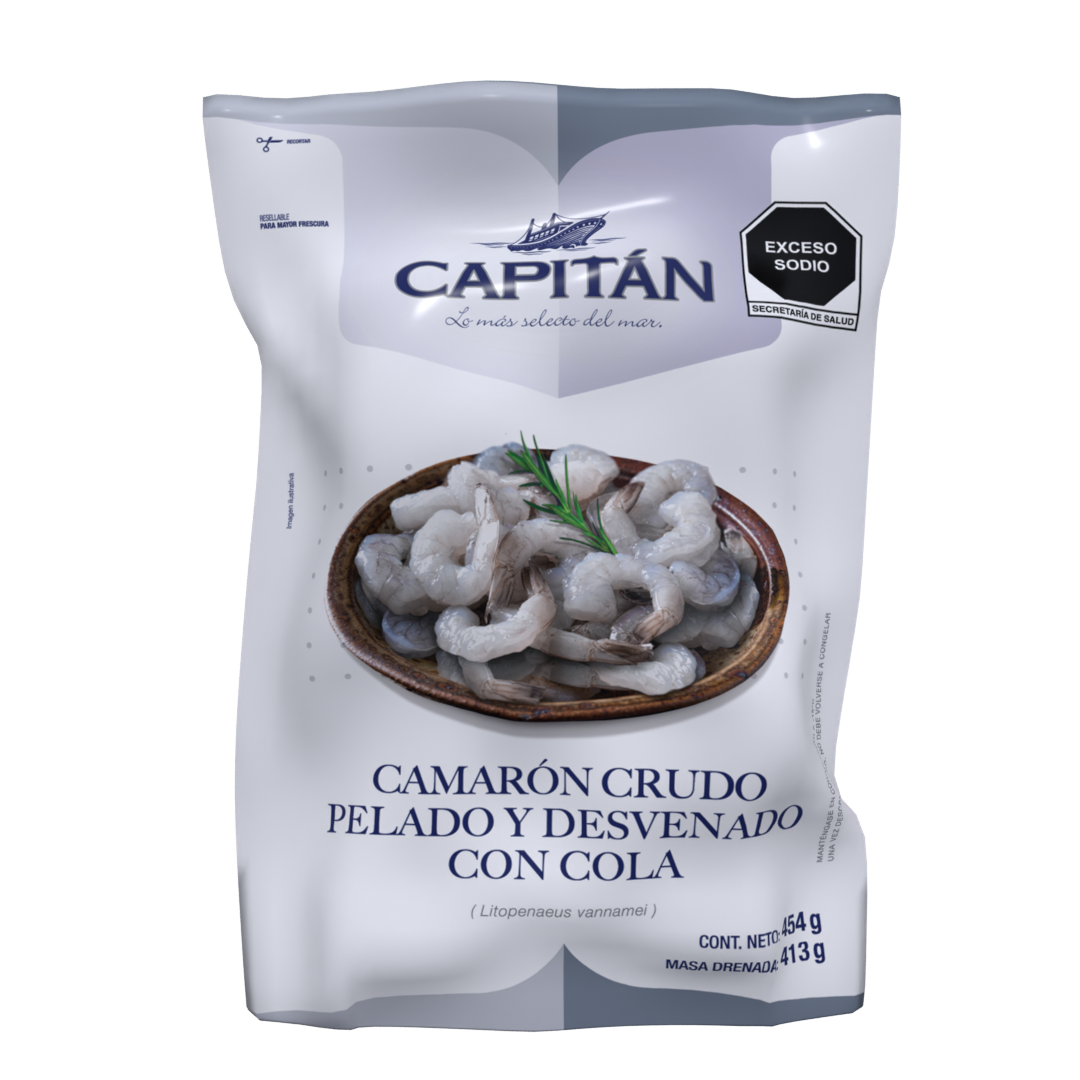 Camarón Crudo Pelado con Cola
